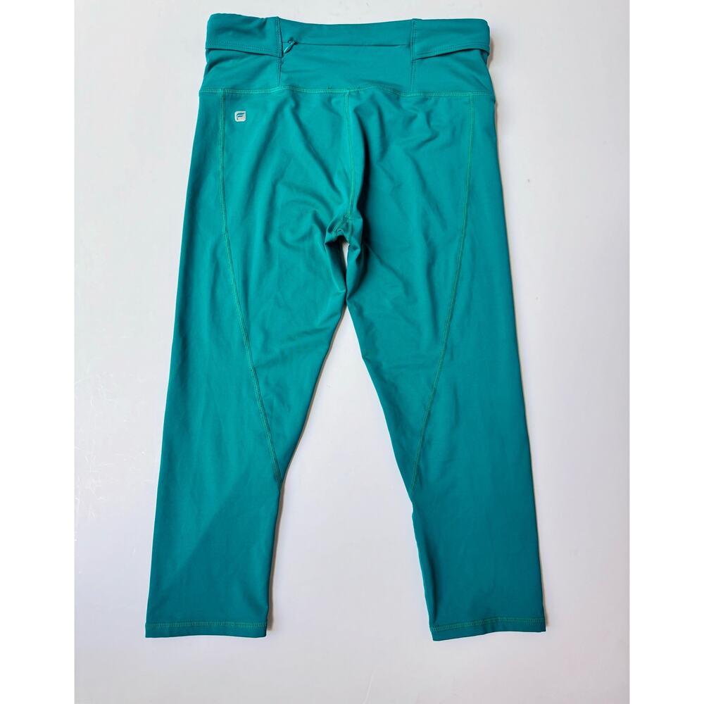 Fabletics Laurel Green Gia Powerlite Mid Rise Crop Leggings XS - Picture 6 of 11